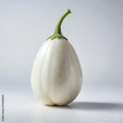 White eggplant isolated on a white  © Deanmon