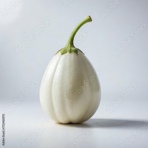 White eggplant isolated on a white  © Deanmon