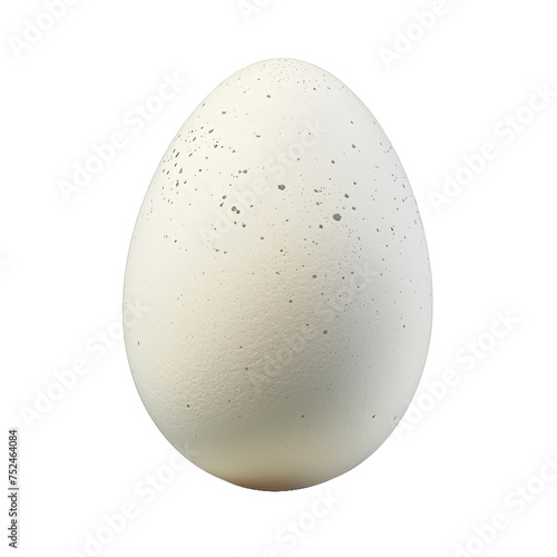 White chicken egg isolated on white or transparent background photo