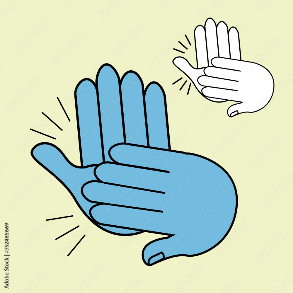 Hand clap. Symbol for congratulations, celebration and success. Vector Hand clap. Symbol for congratulations, celebration and success. Vector