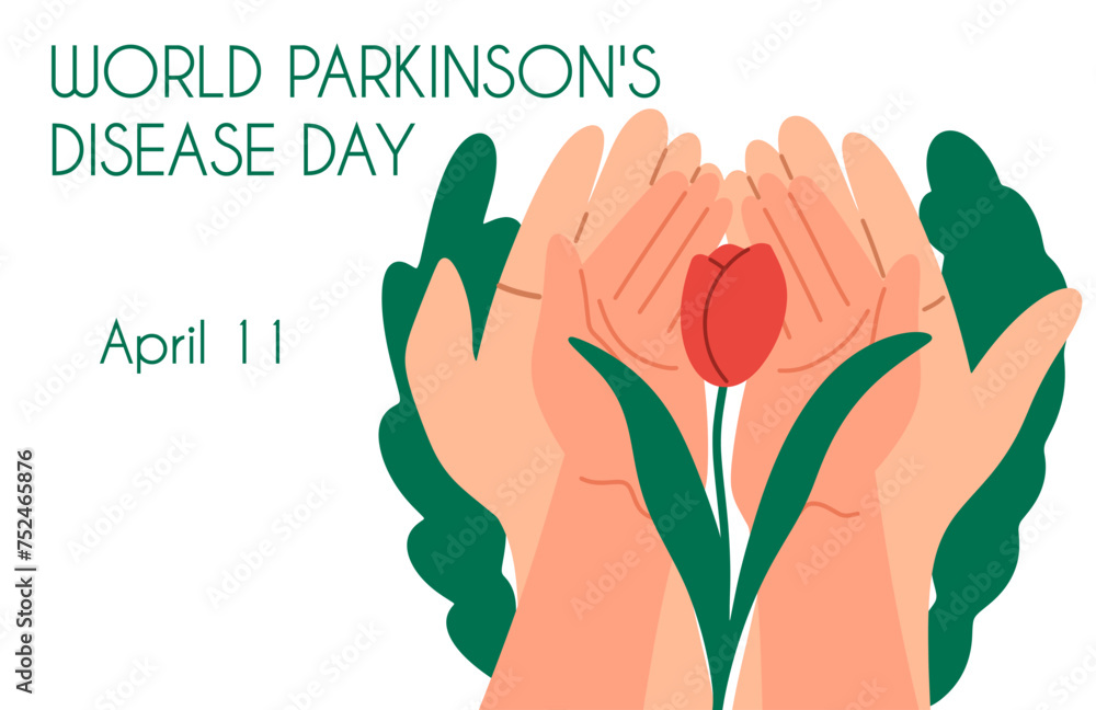 World Parkinson's Disease Day banner. Design template foe background, poster. World Parkinson's Disease Day banner. Design template foe background, poster.