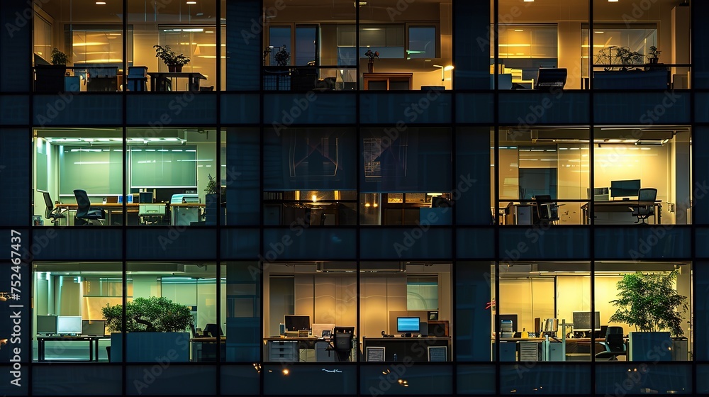 Business_office_windows_at_night_ai_generative_high_quality_image Business_office_windows_at_night_ai_generative_high_quality_image