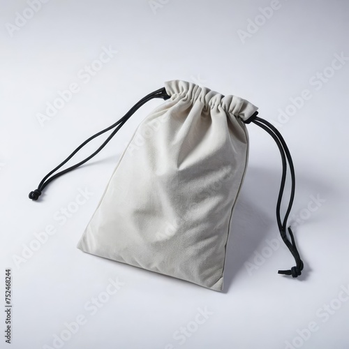 small fabric sack for coins and stones 