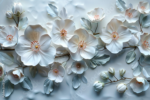 3d wallpaper background with flower.