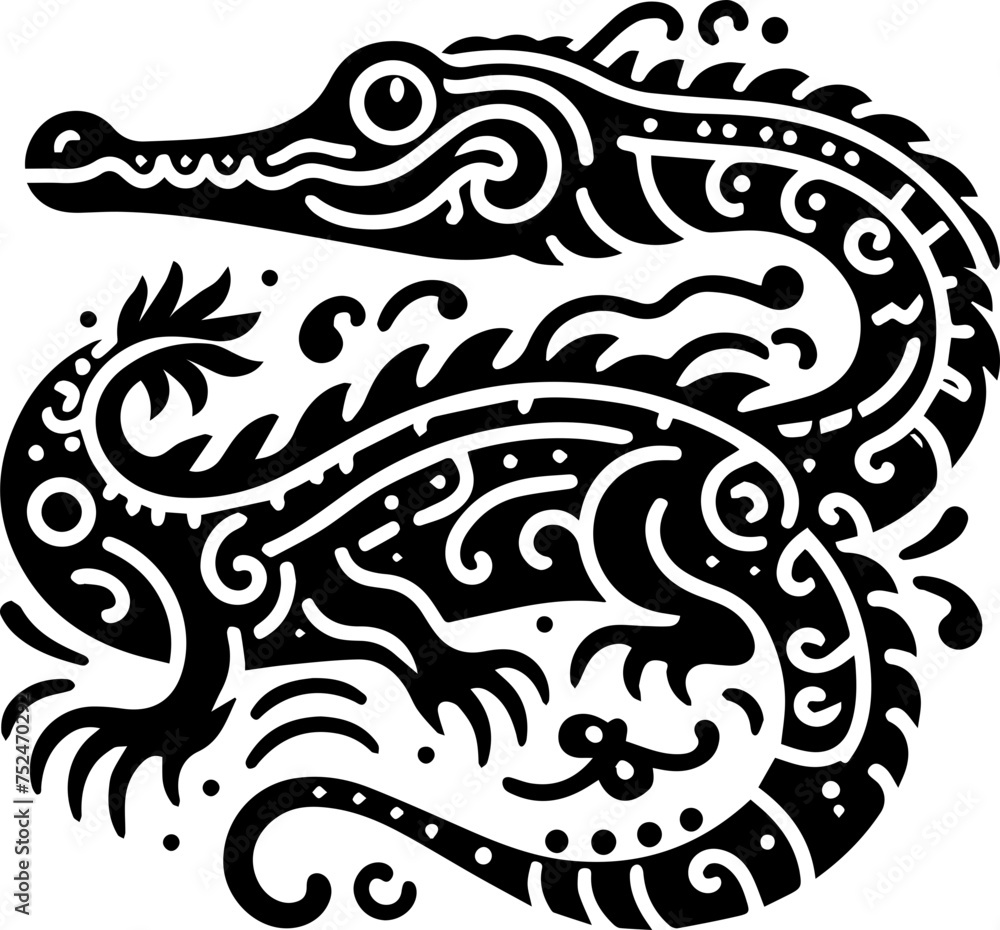 Fototapeta premium Caiman icon