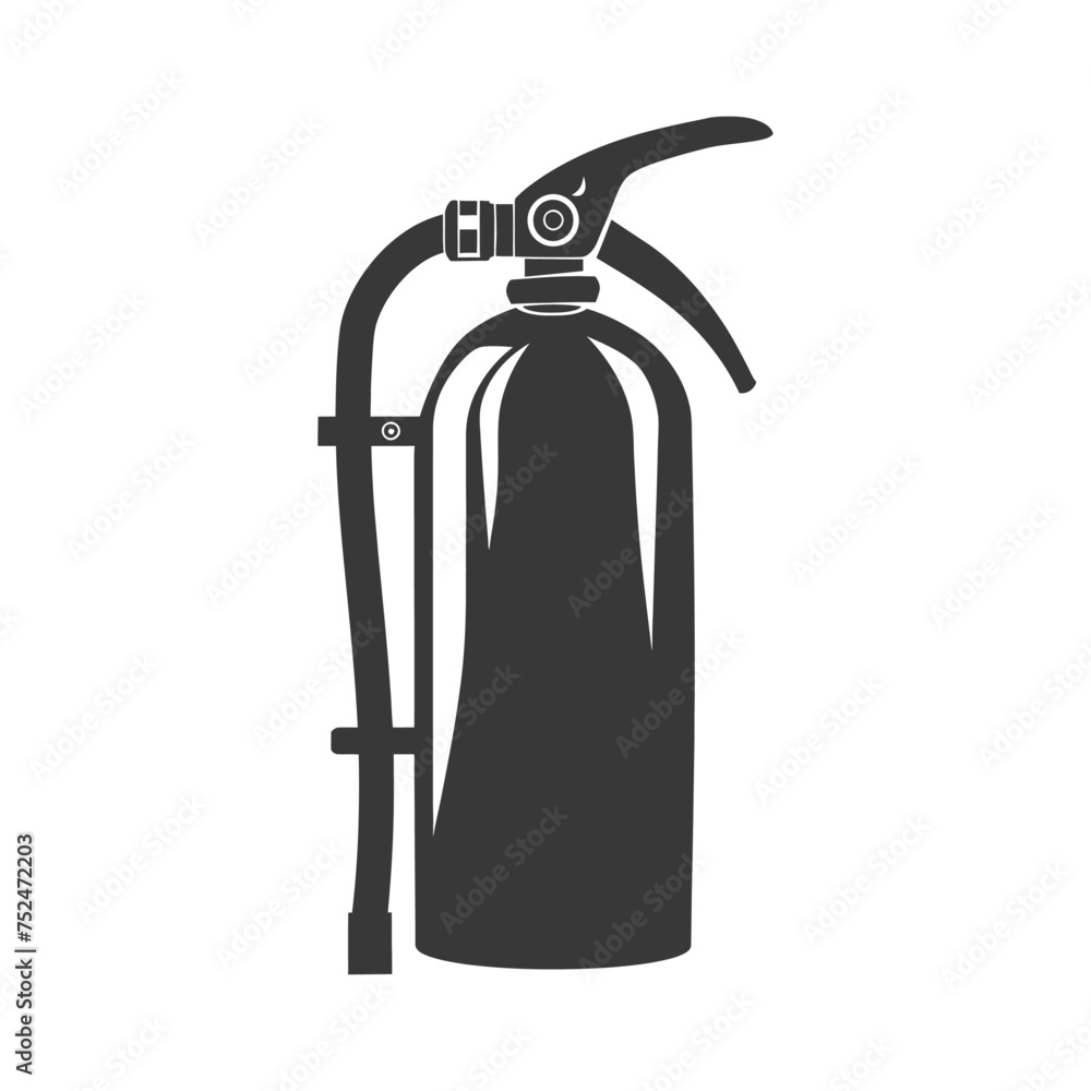 Silhouette Fire Extinguisher black color only Silhouette Fire Extinguisher black color only