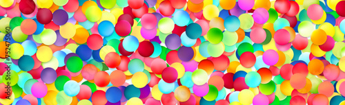 Dense Multicolor Bubble Mosaic