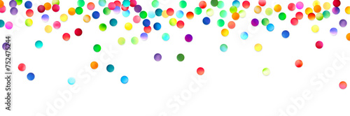 Vibrant Dot Confetti Panorama