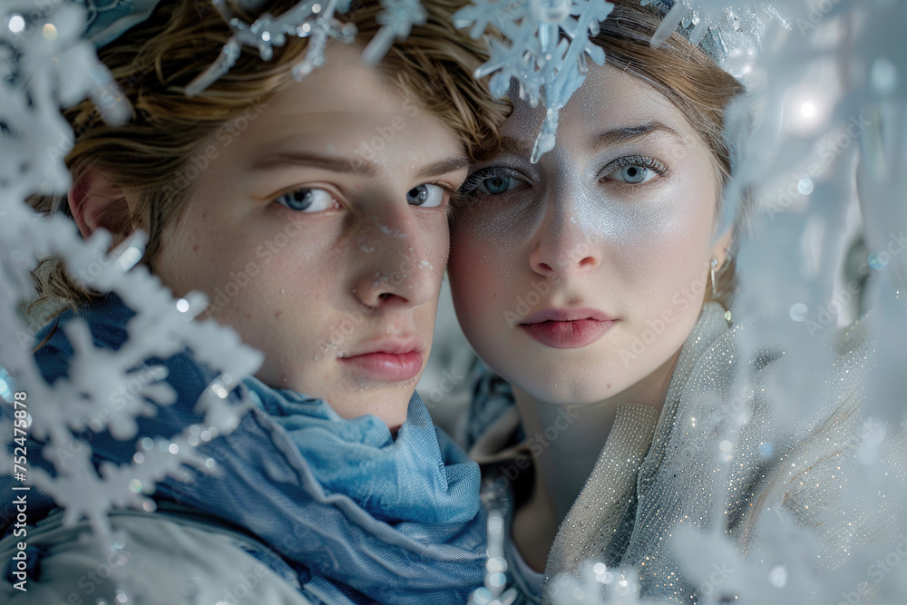 Portrayal of the characters Kai and Gerda from Andersen's beloved fairy ...