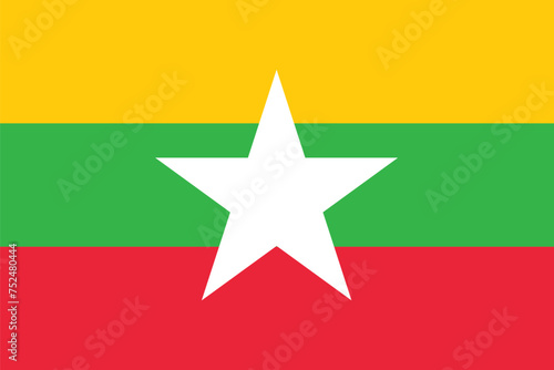 National Flag of Myanmar, Myanmar sign, Myanmar flag