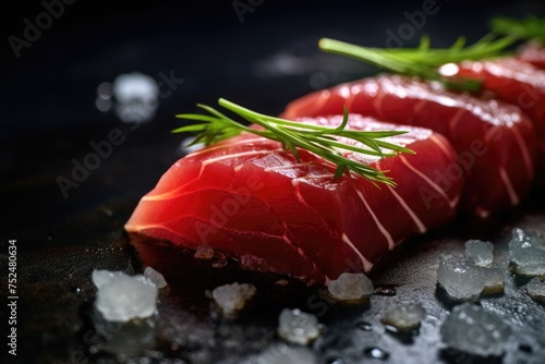 Close up of a prepared tuna