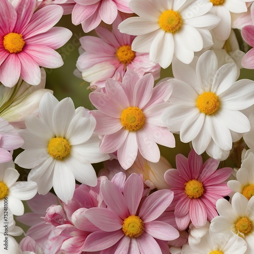 Free Photo Beautiful Colorful spring flowers on white background view closeup nature background