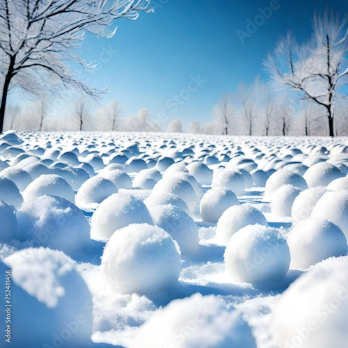winter landscape with trees