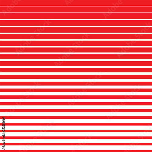 simple abstract red color horizontal blend halftone line pattern on white background