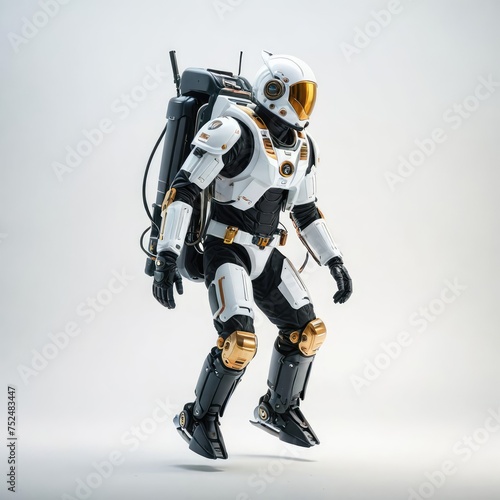3d robot model with jetpack 