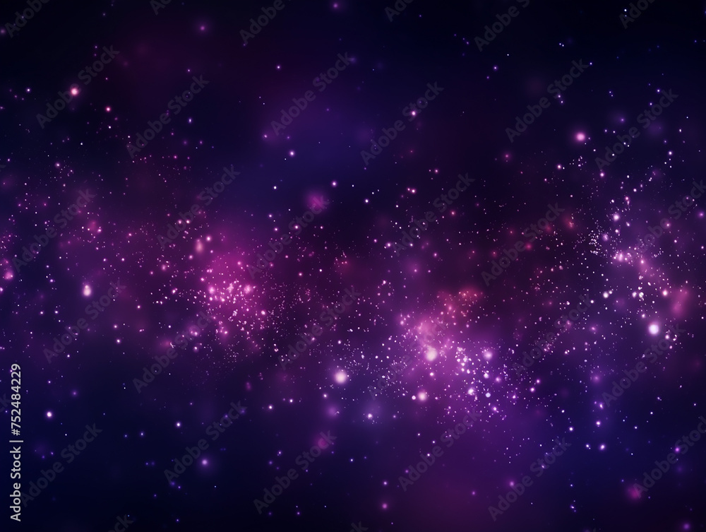 Fototapeta premium Dark purple and glow particle abstract background light ray beam effect.