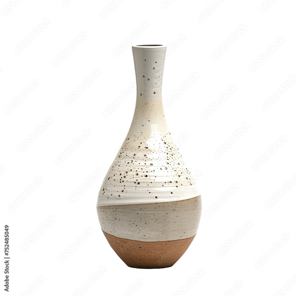 Tall Neck Vase isolated on white or transparent background Tall Neck Vase isolated on white or transparent background