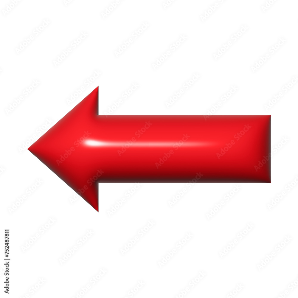 3D red arrow on white background. Shiny Arrows for app, website, social media and digital advertisement use. 3D red arrow on white background. Shiny Arrows for app, website, social media and digital advertisement use.