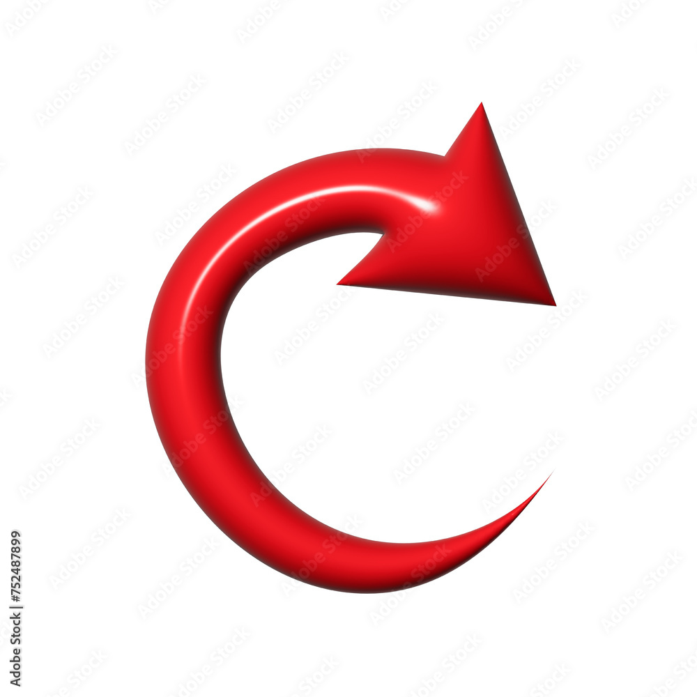 3D red arrow on white background. Shiny Arrows for app, website, social media and digital advertisement use. 3D red arrow on white background. Shiny Arrows for app, website, social media and digital advertisement use.