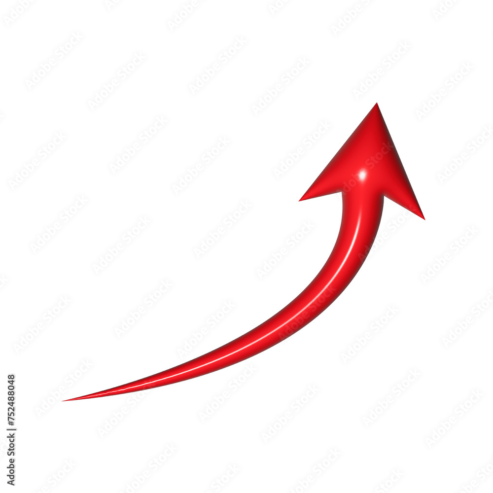 3D red arrow on white background. Shiny Arrows for app, website, social media and digital advertisement use. 3D red arrow on white background. Shiny Arrows for app, website, social media and digital advertisement use.