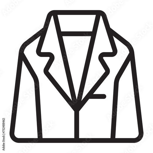 groom suit line icon