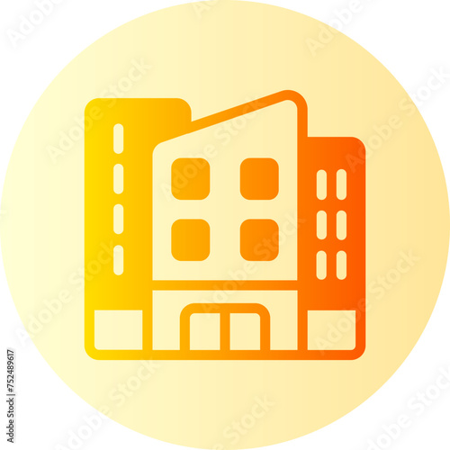 hotel gradient icon