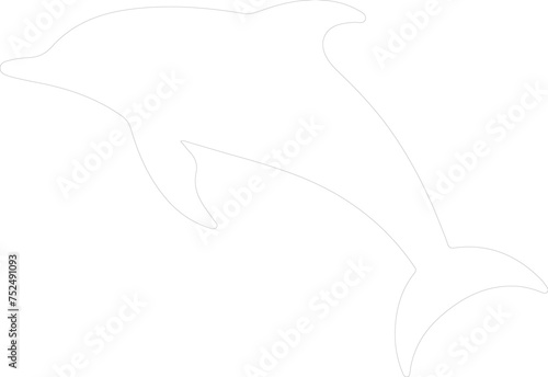 dolphin spotted outline