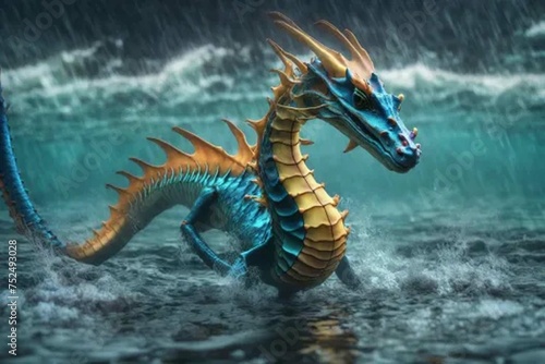 dragon in the water © Malik