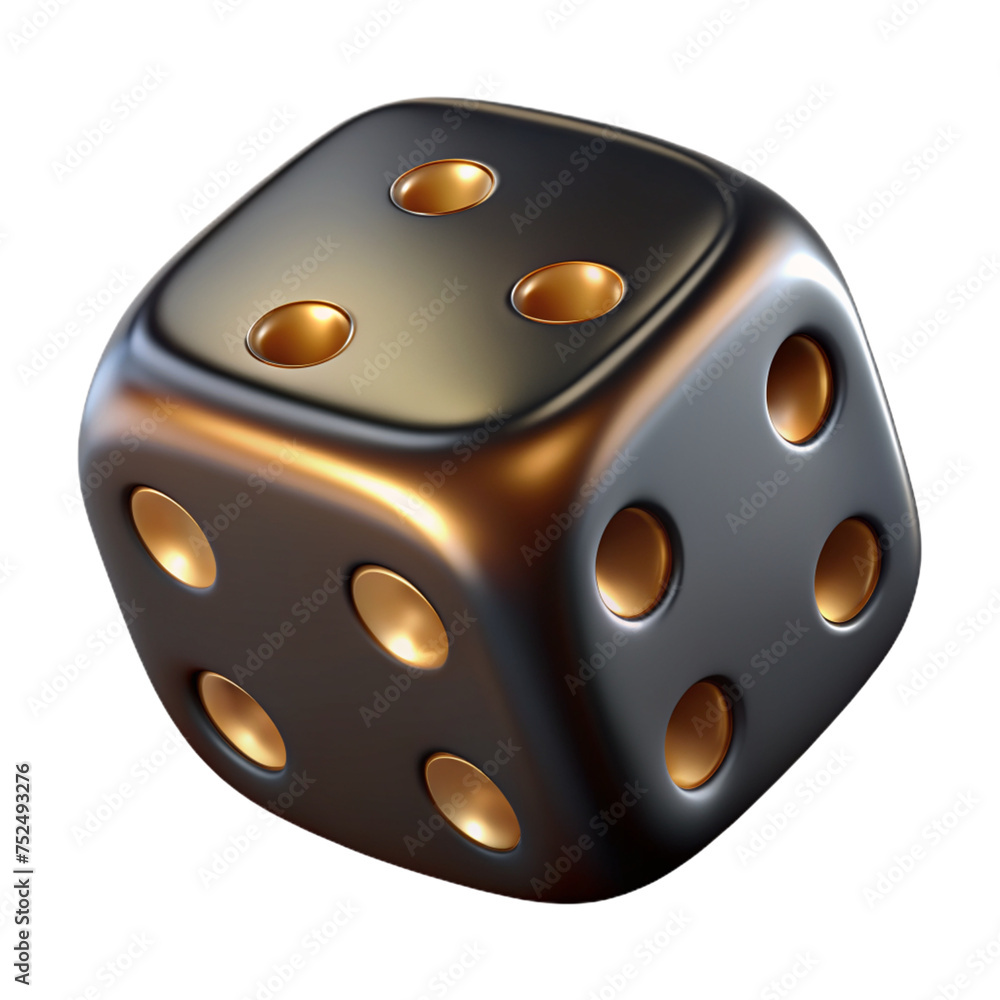 Gilded Chance: Exploring 3D Black Gold Dice Gilded Chance: Exploring 3D Black Gold Dice