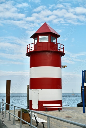 Leuchtturm auf der Nordseeinsel Föhr