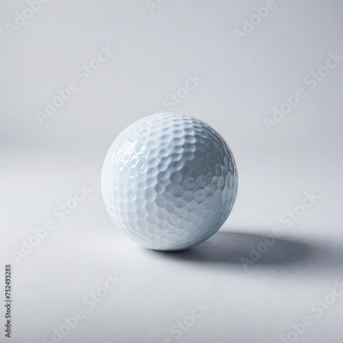 golf ball on white 