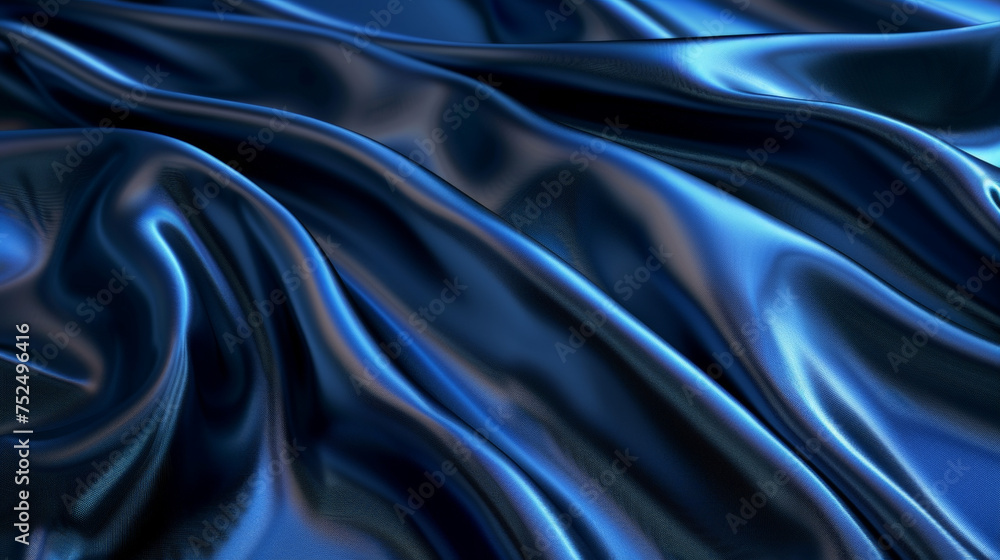 navy blue silk satin, Color gradient, Abstract background, Drapery, curtain, Folds, Shiny fabric, Glow glitter neon electric light metallic, Line stripe navy blue silk satin, Color gradient, Abstract background, Drapery, curtain, Folds, Shiny fabric, Glow glitter neon electric light metallic, Line stripe