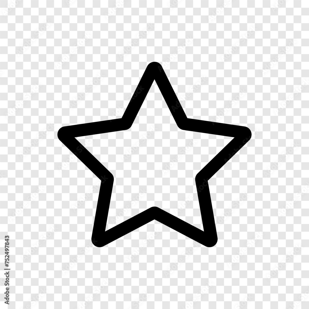 Star vector icon. Star black symbol Star vector icon. Star black symbol