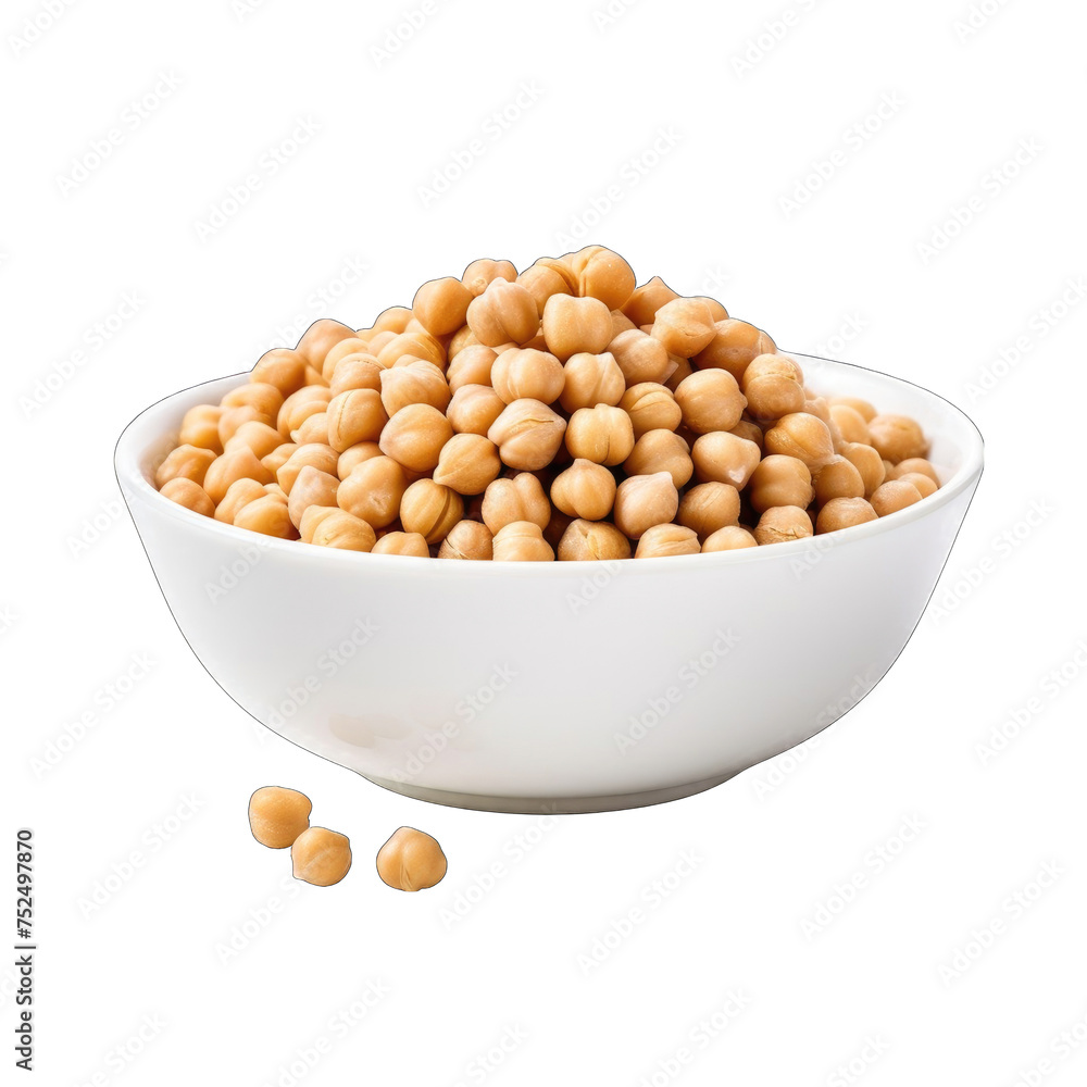 Create A High quality Boiled chickpeas in white background Create A High quality Boiled chickpeas in white background
