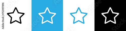 Star vector icon. Illustration vector of single stars