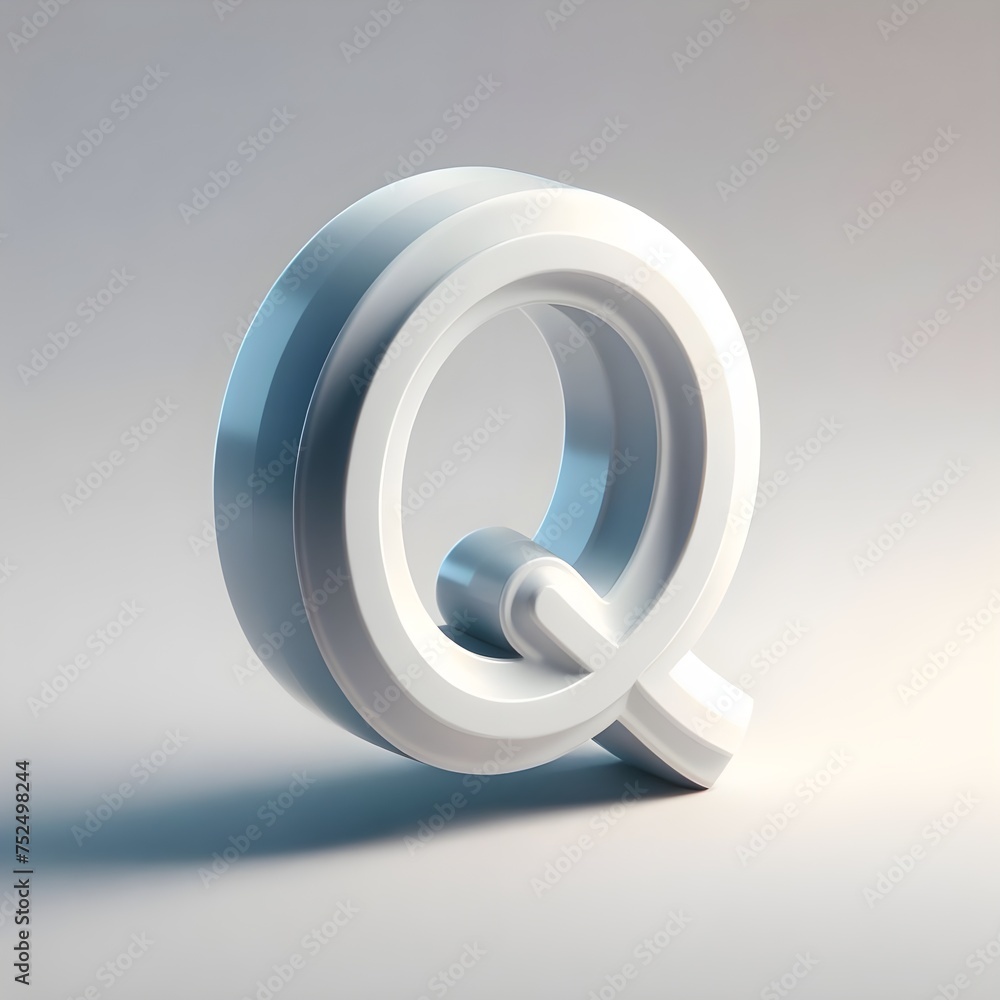 3d Q font 3d Q font