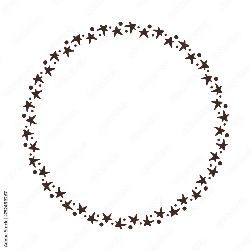 Hand drawn frame with stars. Birthday clipart in doodle style. Vector Isolated illustration on a white background. Perfect for daily planner, social media, greeting card. Hand drawn frame with stars. Birthday clipart in doodle style. Vector Isolated illustration on a white background. Perfect for daily planner, social media, greeting card.