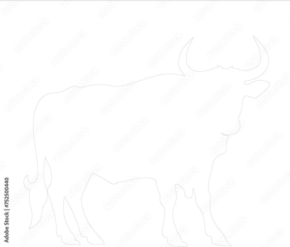 ox outline ox outline