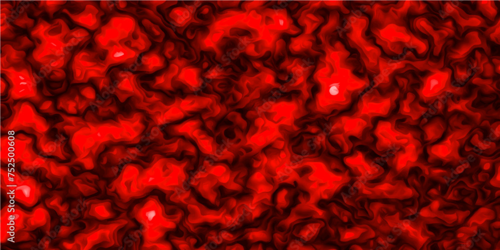 red hot lava flow wavy surface background