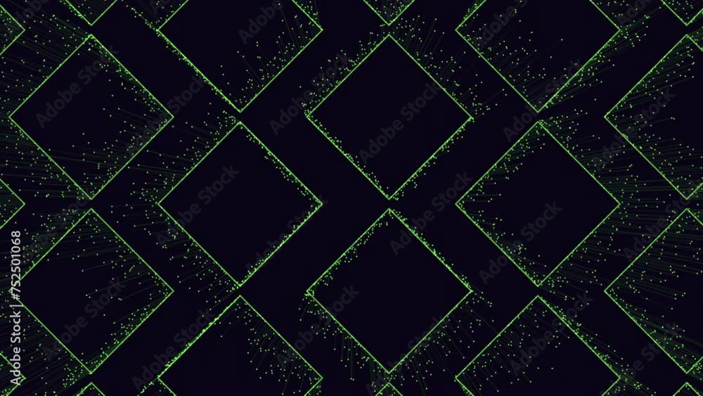 A mesmerizing image featuring a black and green diamond pattern with small green dots. Geometric and captivating, it creates a striking visual impact A mesmerizing image featuring a black and green diamond pattern with small green dots. Geometric and captivating, it creates a striking visual impact
