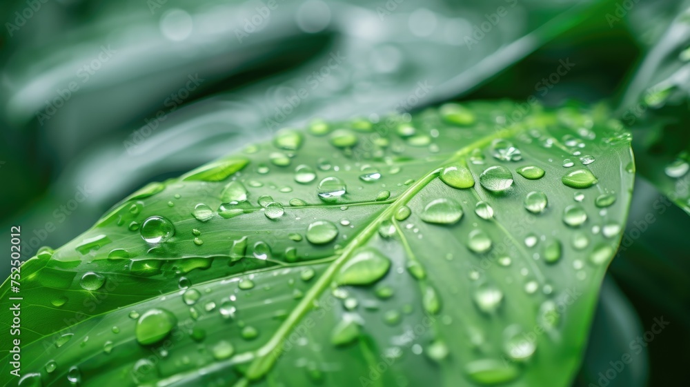 raindrops falling on various surfaces like tropical leave raindrops falling on various surfaces like tropical leave
