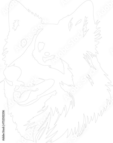Eskimo Dog outline