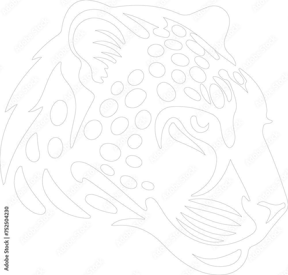 Cheetah outline