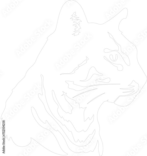 Cheetoh Cat outline