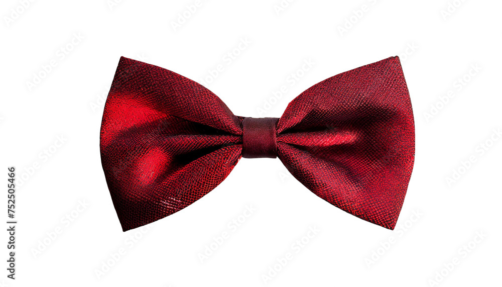 Red bow tie isolated on transparent background. Red bow tie isolated on transparent background.