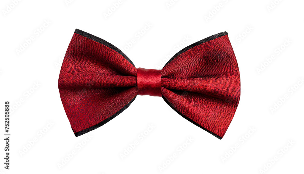 Red bow tie isolated on transparent background. Red bow tie isolated on transparent background.