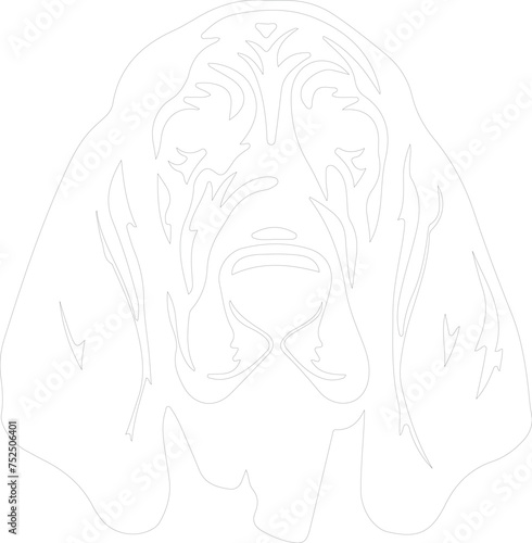 bloodhound outline