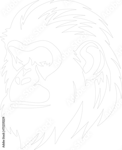 macaque outline
