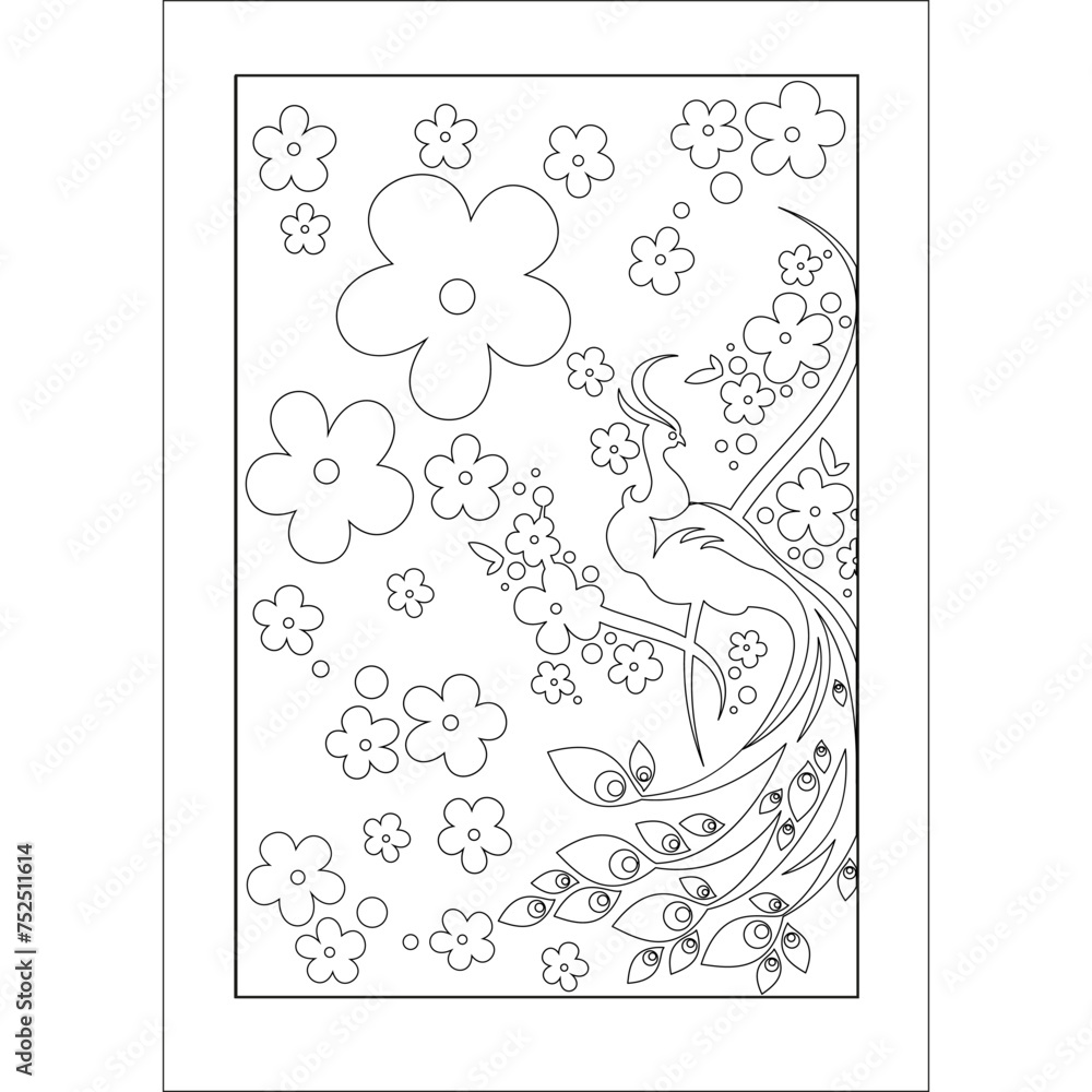 Obraz premium Coloring Book or Coloring Page Cartoon Illustration for Children or adult. Simple isolated icon. Concept illustration. Sign, symbol, element. 