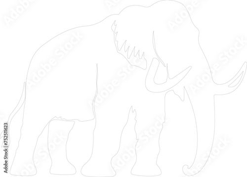 mammoth outline